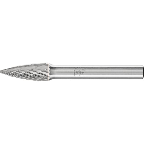 Pferd Carbide Bur - Tree Shape (Pointed), DBL Cut - 5/16" x 3/4" x 1/4" Shank - SG-2 24792 - main
